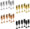 ECHTWERK Glas Sekt-/Champagnerkelch, Edelstahl, Unzerbrechliche Gläser für Hochzeit/Outdoor/Picknick, 6-tlg Bild 2