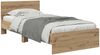 vidaXL Bettrahmen mit Kopfteil Artisan-Eiche 90 x 200 cm Holzwerkstoff 885797 Bild 3