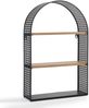 Wandregal Jäller 53x35x14 cm Schwarz [en. casa] Bild 2
