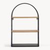 Wandregal Jäller 53x35x14 cm Schwarz [en. casa] Bild 4