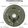 PRIISF Lichterkette Camping lichterkette Party, LED Camping Lichterkette Aufrollbar, Wiederaufladbar über USB, Tragbare Campinglampe für Camping, Garten Bild 2
