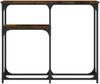 Konsolentisch, Beistelltisch, Konsole Räuchereiche 90x22,5x75 cm Holzwerkstoff Bild 4