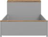 FORTE Surfinio Bett, Holzwerkstoff, Grau/Braun, 125,3 x 91,7 x 210,4 cm Bild 2