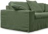 KAWOLA Sofa NETTA 4Sitzer Bezug abziehbar Cord moosgrün 90 x 116 x 258 cm Bild 5
