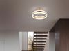 LED Deckenleuchte DIOS dimmbar, Lichttemperatur einstellbar, Silber Ø 40cm Bild 5