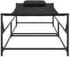 vidaXL Gartenliegestuhl 2 pcs Schwarz Pulverbeschichteter Stahl 42003023 Bild 5