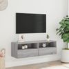 vidaXL TV-Wandschrank Grau Sonoma 100x30x30 cm Holzwerkstoff 836892 Bild 3