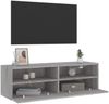 vidaXL TV-Wandschrank Grau Sonoma 100x30x30 cm Holzwerkstoff 836892 Bild 5