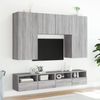 vidaXL TV-Wandschrank Grau Sonoma 100x30x30 cm Holzwerkstoff 836892 Bild 4