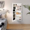 Songmics 'JBC63WV1' Schmuckschrank mit Innenspiegel, abschließbar, MDF, Weiß, 37 x 108 x 10 cm Bild 2