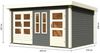 Mittelwandhaus Schönbuch 2 - 426x276 cm, 38 mm Holz terragrau, Karibu Bild 2