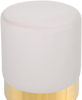 Pouf rosa Samtstoff ⌀ 39 cm SOPHIA Bild 4
