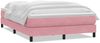 vidaXL Boxspringbett mit Matratze Rosa 140x210 cm Samt 3315926 Bild 2