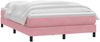vidaXL Boxspringbett mit Matratze Rosa 140x210 cm Samt 3315926 Bild 3