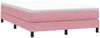 vidaXL Boxspringbett mit Matratze Rosa 140x210 cm Samt 3315926 Bild 5