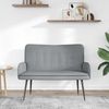 vidaXL 2-Sitzer Sofa Hellgrau 115 x 61 x 87 cm Stoff 42028902 Bild 3