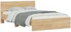vidaXL Bettgestell mit Kopfteil Sonoma-Eiche 120x200 cm 3207492 Bild 3
