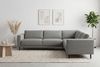 Home affaire Ecksofa Sveeva, L-Form, B. 288 cm, schwarze Metallfüße, langlebiger Webstoff, mit Wellenunterfederung, viele Farben Bild 2