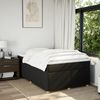 vidaXL Boxspringbett mit Matratze Schwarz 120x200 cm Stoff 3285368 Bild 3