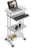 Rocada Computertisch 5220V22 R522096 3Fächer 68x126x49cm silber Bild 3