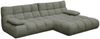 KAWOLA Sofa VIVIEN Ecksofa Feincord olivgrün Longchair rechts 85 x 178 x 290 cm Bild 3