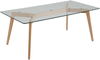 Couchtisch rechteckig Glas 60x120 cm HUDSON Bild 1