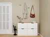 Vente-unique - LOTULA Ordnungshelfer Holz, Platte BeigeWeiß - B 30 cm x H 79,2 cm x L 120,5 cm Bild 5
