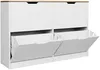 Vente-unique - LOTULA Ordnungshelfer Holz, Platte BeigeWeiß - B 30 cm x H 79,2 cm x L 120,5 cm Bild 3