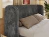 Polsterbett Bett mit Holzlattenrost Schlafzimmer Bett Doppelbett gepolstertes Kopfteil - EMORA CLASSIC - 200x200 cm - Grau Cord Bild 4