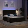 vidaXL Bett mit LED-Lichtleisten Schwarz 180 x 200 cm Samt 3372883 Bild 5
