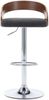 vidaXL Barhocker 2 Stk. Dunkelgrau Stoff und Bugholz 283146 Bild 4