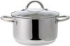 ECHTWERK Topf-Set Silber-Edition, Edelstahl 18/8 (Set, 8-tlg, je 1 Kochtopf 16/20/24 cm, Kasserolle 16 cm, Bratpfanne 24 cm), für alle Herdarten geeignet, Induktion Bild 3