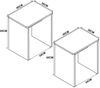 VCM Essgruppe Esal 918353 Sonoma-Eiche H. 45 x B. 40 x T. 30 cm Bild 2