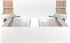 Vente-unique - KLYRANA Bett Holz, Platte BeigeWeiß - B 204,2 cm x H 85,4 cm x L 234 cm Bild 4