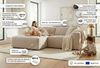 OTTO home Ecksofa Koa, 228 cm, L-Form, Modulsofa in Cord, Chenille, Struktur, Webstoff, Designsofa, weicher Lounge-Sitzkomfort, Welleunterfederung, bodentief Bild 3