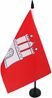 AZ FLAG - Tischflagge Hamburg - 21x14 cm - Hamburg Tischfahne 14x21 Cm - Flaggen Bild 1