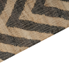 Teppich Jute beige schwarz 200 x 300 cm ZickZack-Muster Kurzflor DEDEPINARI Bild 5