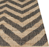 Teppich Jute beige schwarz 200 x 300 cm ZickZack-Muster Kurzflor DEDEPINARI Bild 4