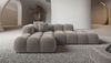 Samtstoff Ecksofa Formentera Lounge L Form - Samtstoff - sand - Links Bild 2
