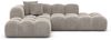 Samtstoff Ecksofa Formentera Lounge L Form - Samtstoff - sand - Links Bild 3