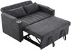 Schlafsofa 136x162x84 cm Grau, mit 3-fach verstellbarer Rückenlehne & Getränkehalter Bild 5