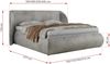 Polsterbett mit Lattenrost, Doppelbett Bettkasten, Bettgestell mit Gasdruckfeder Foam Matratze - CAELA CLASSIC - 200 x 200 cm - Hellgrau Velvet - MIRO LUX Bild 4