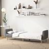 vidaXL Schlafsofa 2-Sitzer Hellgrau Stoff 375784 Bild 3