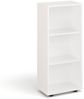 KOMTO Bücherregal Lumo 40 cm Weiß Regal mit 3, 4 or 6 Ebenen und Höhenverstellbare, Regale Standregal Aufbewahrungsregal Bookshelf Bild 3