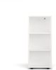 KOMTO Bücherregal Lumo 40 cm Weiß Regal mit 3, 4 or 6 Ebenen und Höhenverstellbare, Regale Standregal Aufbewahrungsregal Bookshelf Bild 2