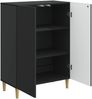 vidaXL Sideboard Schwarz 66 x 34,5 x 90 cm Holzwerkstoff 894586 Bild 3