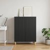 vidaXL Sideboard Schwarz 66 x 34,5 x 90 cm Holzwerkstoff 894586 Bild 4