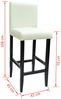 vidaXL Barhocker 6 Stk. Weiß Kunstleder 160720 Bild 5