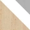 Kleiderschrank Pezru PX3 (Farbe: Biskuit Eiche / Biskuit Eiche + Weiß Lux + Grau) Bild 4