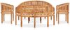 vidaXL 5-tlg. Garten-Lounge-Set Massivholz Teak 3059965 Bild 2